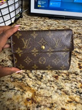 Louis Vuitton Brown Monogram Canvas Snap Wallet